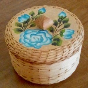 💛💛AUTHENTIC Tortillera Art Deco wood & wicker design *NEW*